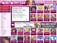 Tablet Screenshot of girlsgames123.ru