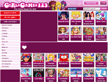 Tablet Screenshot of girlsgames123.co.uk