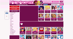 Desktop Screenshot of girlsgames123.com
