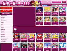 Tablet Screenshot of girlsgames123.nl